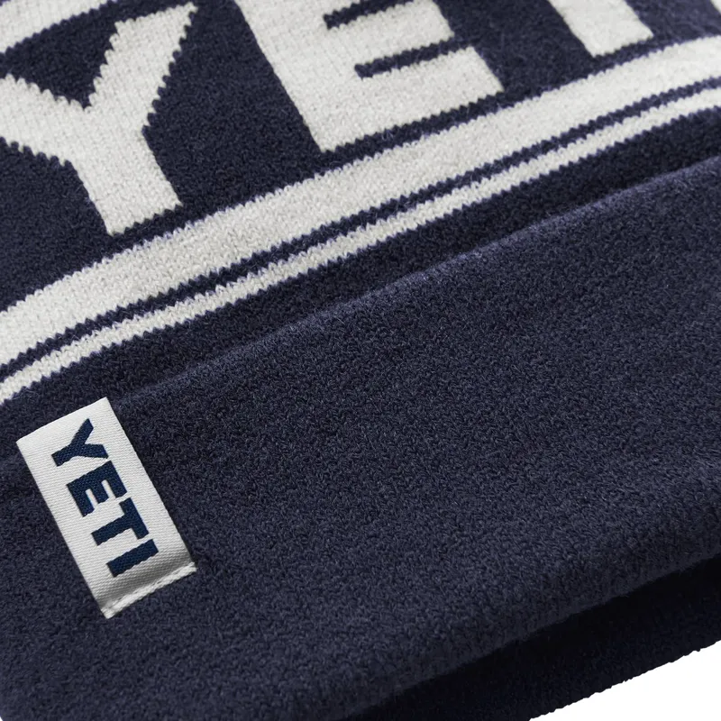 Yeti Retro Knit Hat Navy-1